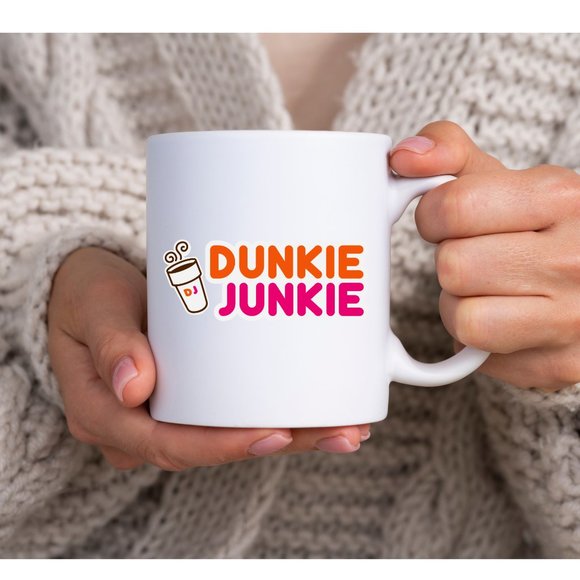 Hand Crafted Other - Funny Dunkie Junkie Coffee Lover Mug, Funny Gift